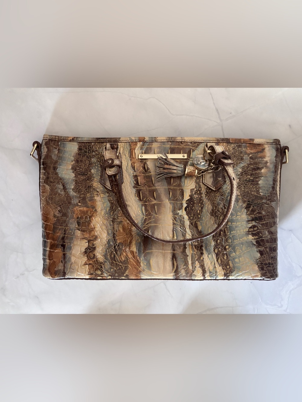 Brahmin Mini Asher Caribou Melbourne